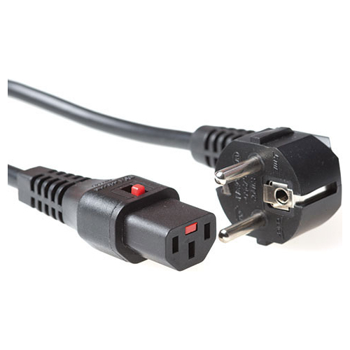 ACT POWERCORD RA-C13LOCK BK  1.00M