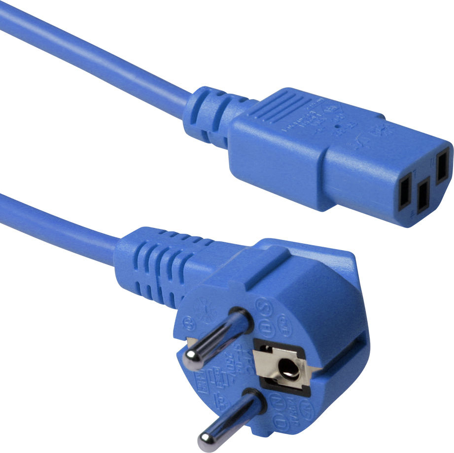 ACT POWERCORD SCHUKO-C13 BU 1.80M