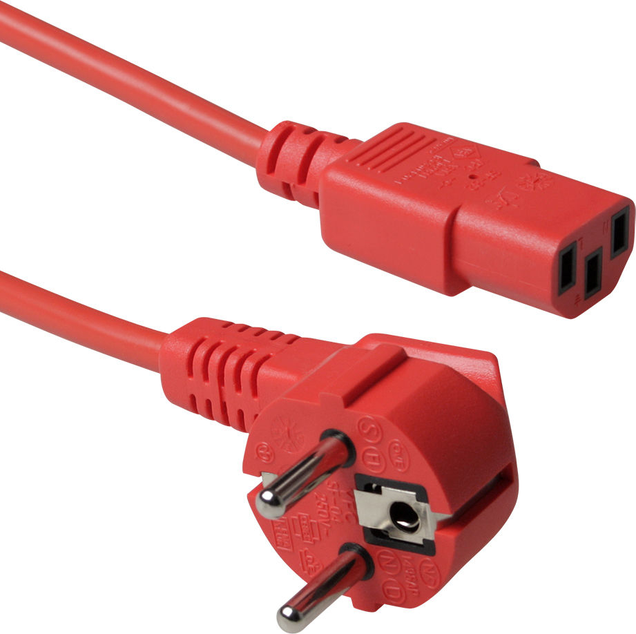 ACT POWERCORD SCHUKO-C13 RD  0.60M