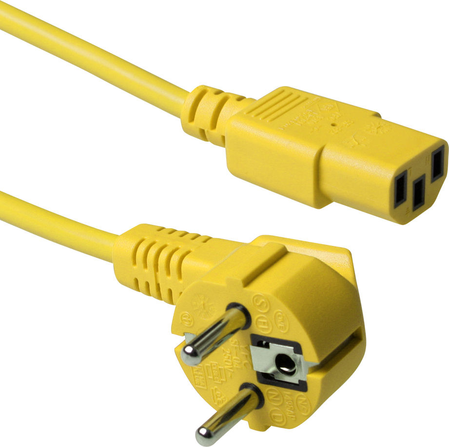 ACT POWERCORD SCHUKO-C13 YL  1.20M