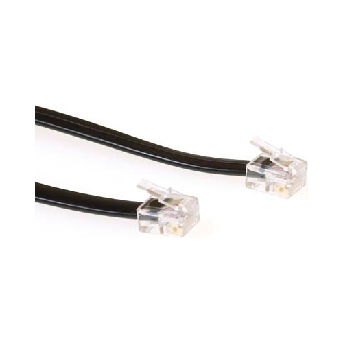 ACT RJ12-RJ12 CABLE BLACK    5.00M