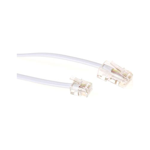 ACT RJ45-RJ11 CABLE WHITE    5.00M