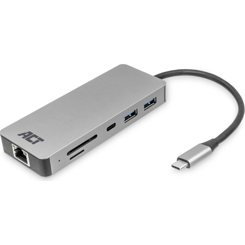 ACT USB-C-HDMI/LAN/1XUSB-C/2XUSB-A | AC7092 | 8716065548952