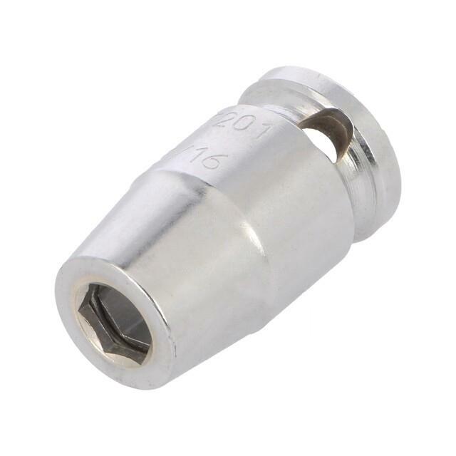 Adapter bit; hexagonal; HEX 3/8"; square