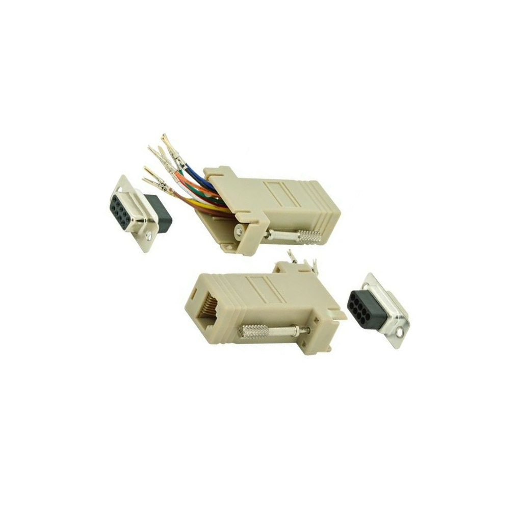 DIGITUS Adapter; D-Sub 9pin socket,RJ45