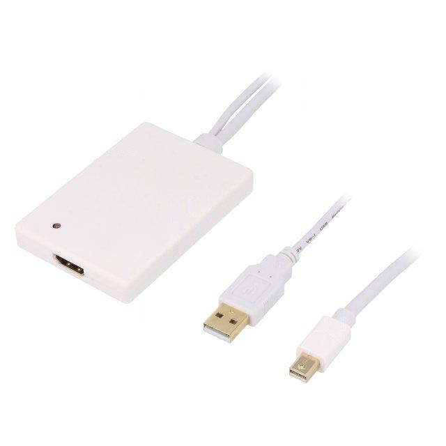 LOGILINK Adapter; HDMI socket,mini DisplayPort