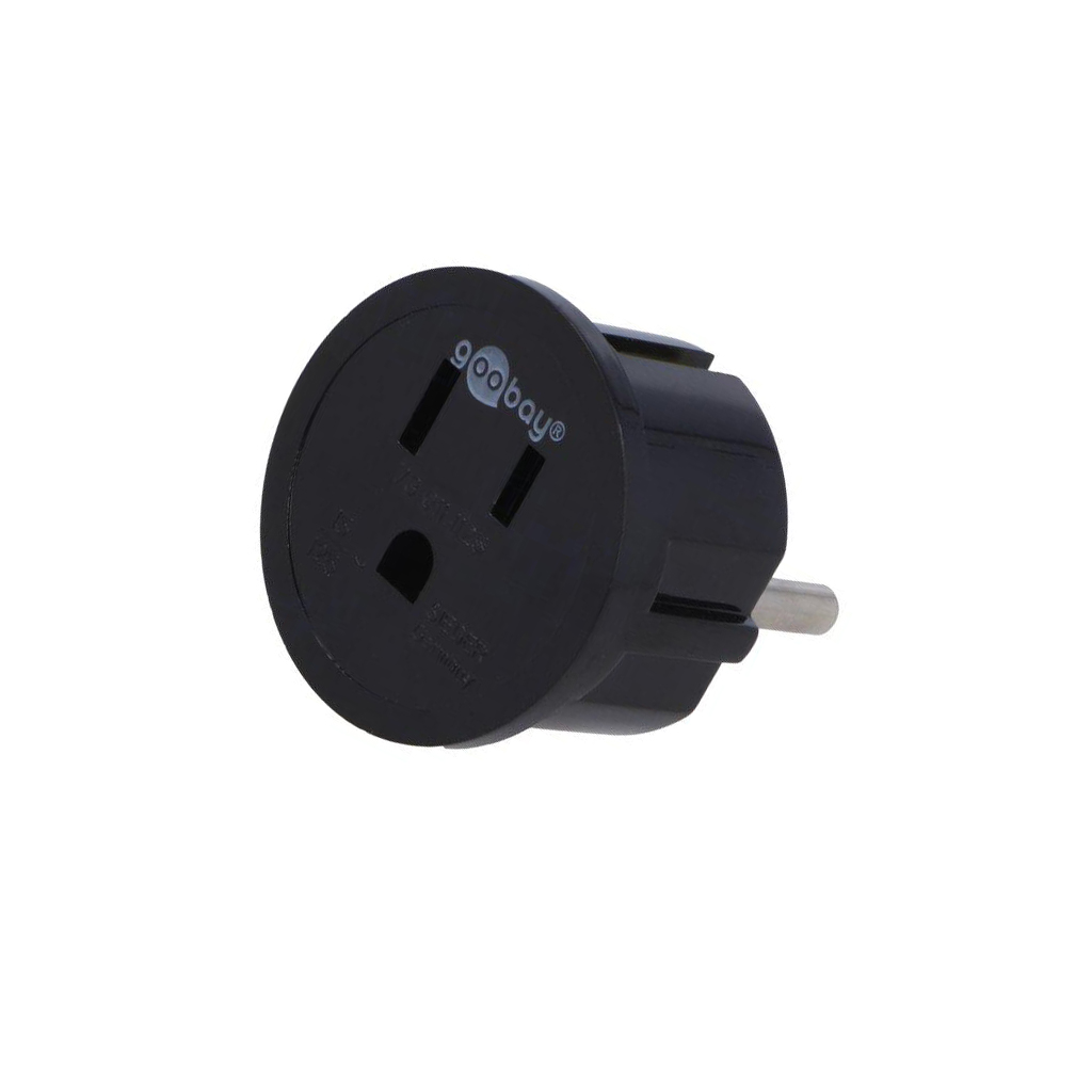 GOOBAY Adapter; Plug: with earthing; Colour: