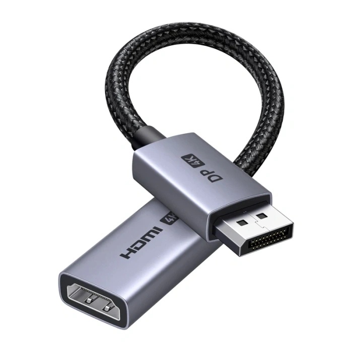Adapteris DisplayPort (vīriešu) – HDMI (sieviešu)
