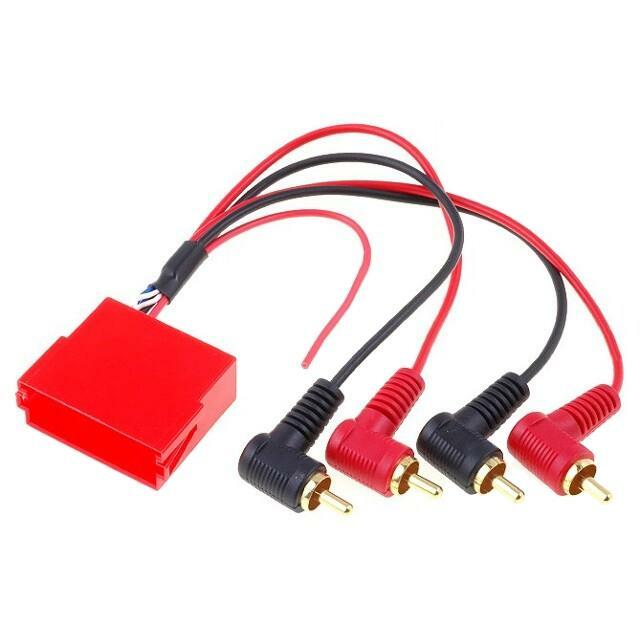 4CARMEDIA Adapteris  ISO mini ligzda,  4xRCA