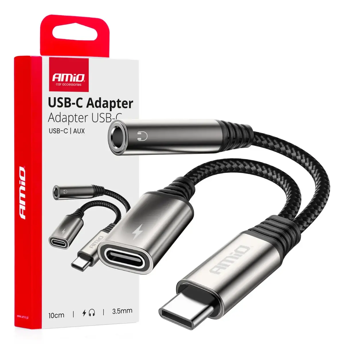 Adapteris USB-C uz USB-C + Mini