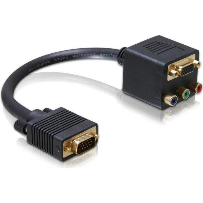 Adapteris VGA male > VGA +