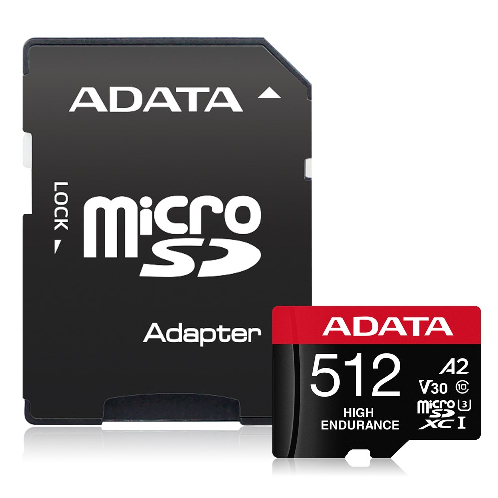 ADATA AUSDX512GUI3V30SHA2‑RA1 MicroSDXC Class 10 Atmiņas