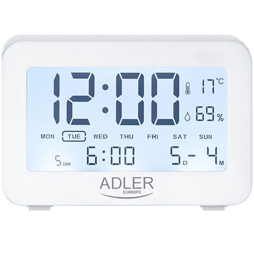 Adler AD 1196W Pulkstenis ar modinātāju