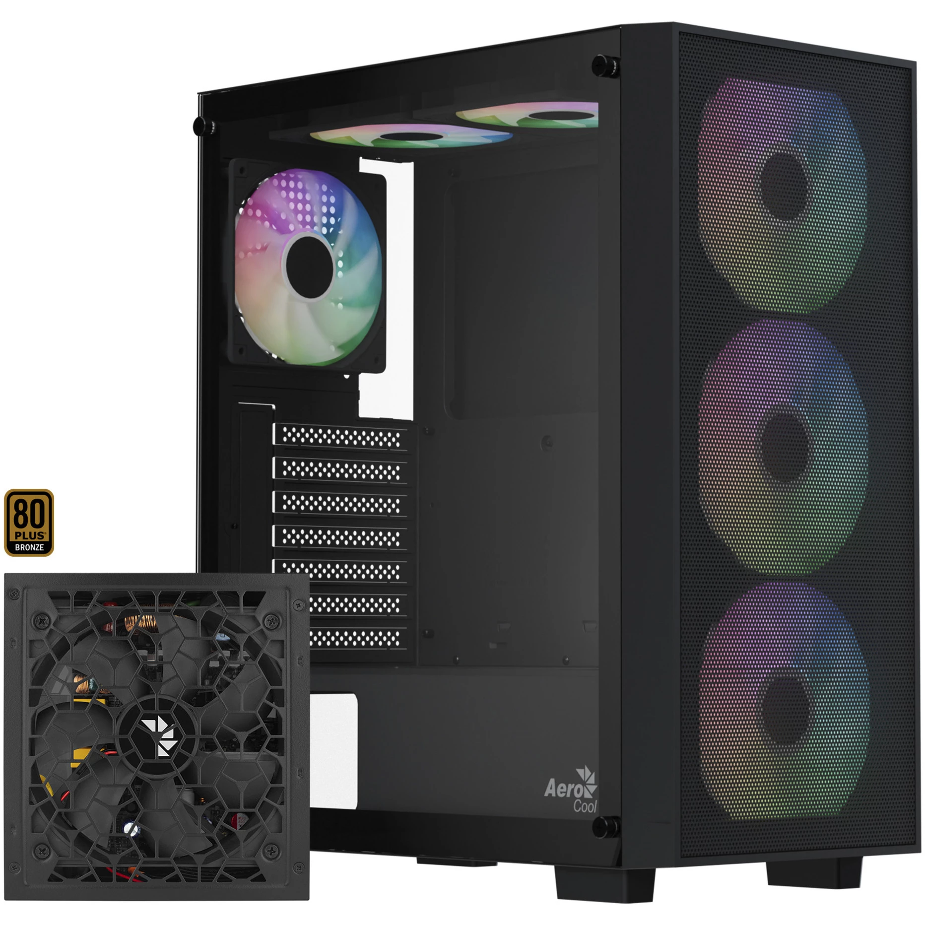 Aerocool B509A Flow-G-BK-v1 Mid Tower PC