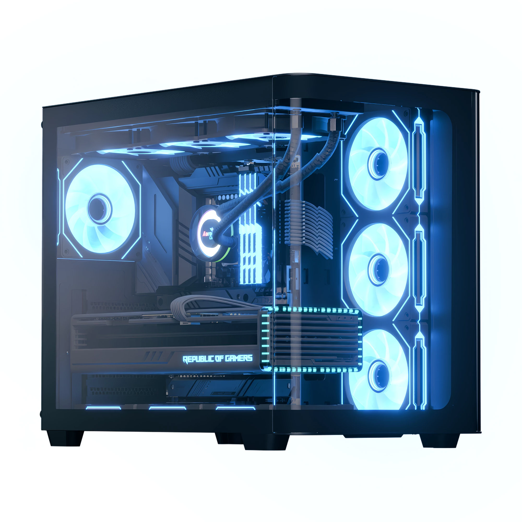 Aerocool P500C Midi Tower Melns |