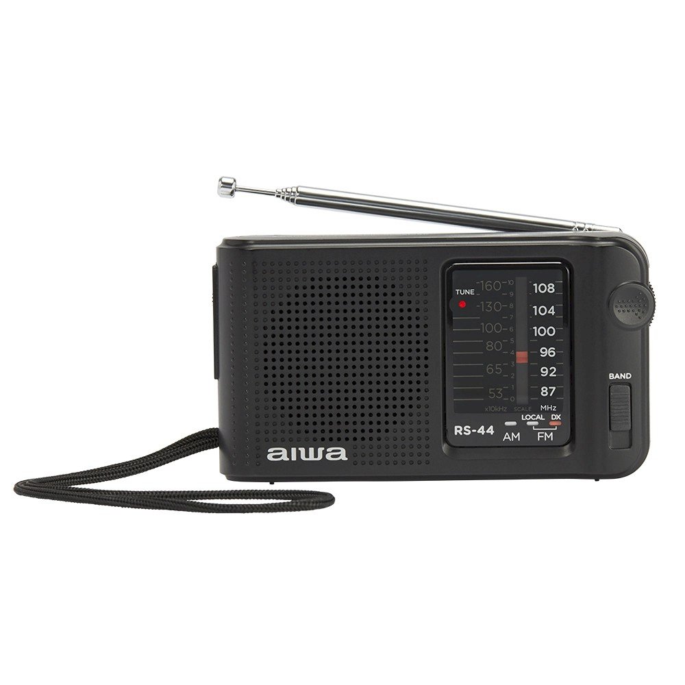 AIWA pārnēsājams kabatas radio, AM/FM, melns