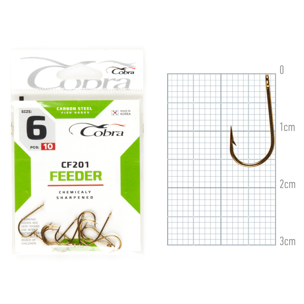 Āķi Cobra FEEDER CLASSIC CF201, 006