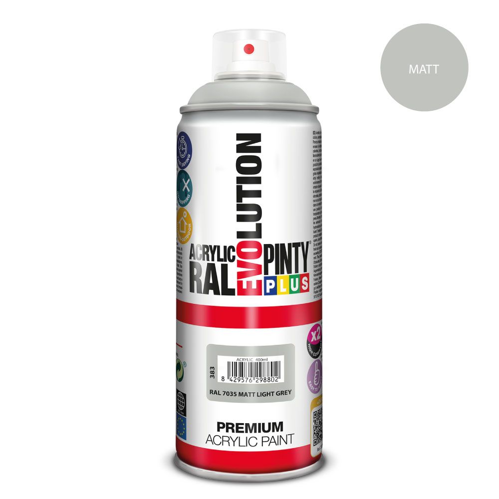 Akrila krāsa aerosolā pelēka matēta RAL