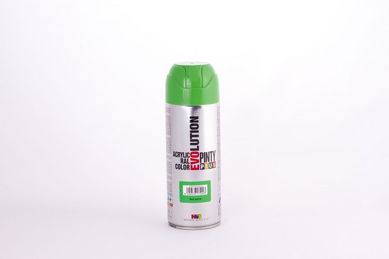 Akrila krāsa aerosolā zaļa RAL6018 Evolution