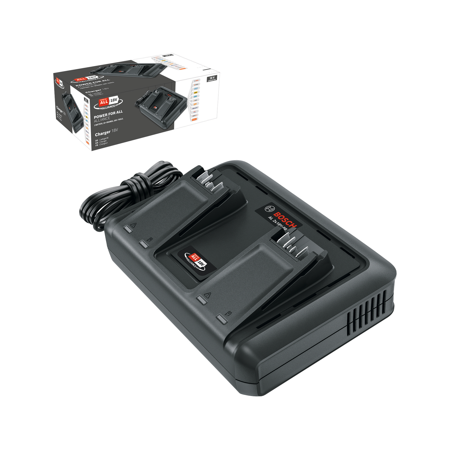 BOSCH Akum. uzlādes ierīce AL 2x18V-88