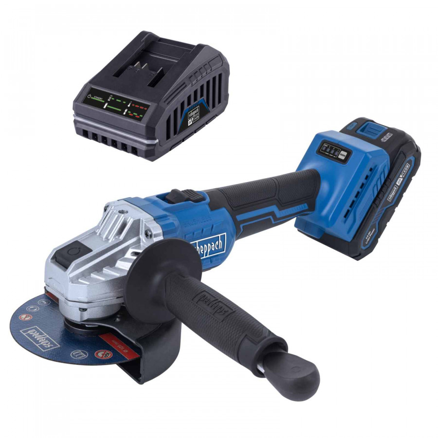 Akumulatora leņķa slīpmašīna BC-AG125P-X – SET