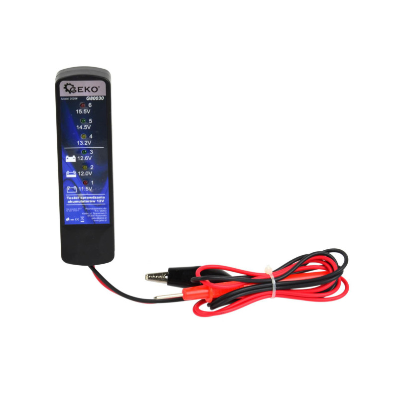 Geko Akumulatora uzlādes testeris 12V (U80030)