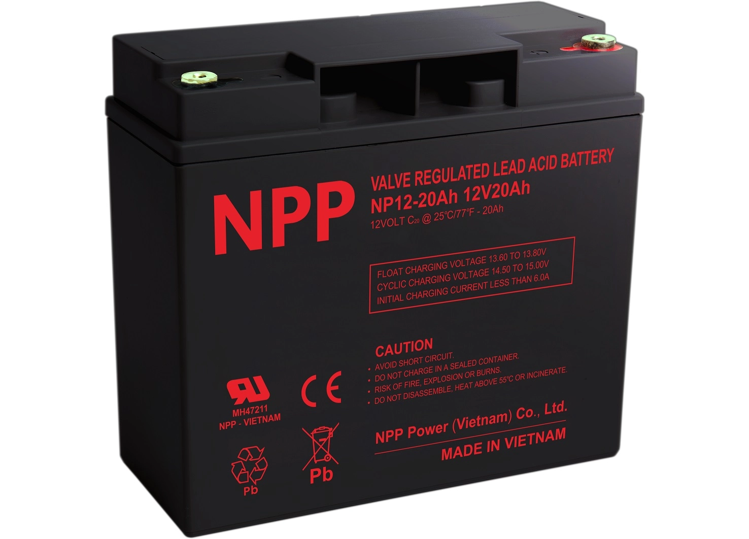 Akumulators 12V 20Ah T12(M5) Pb AGM