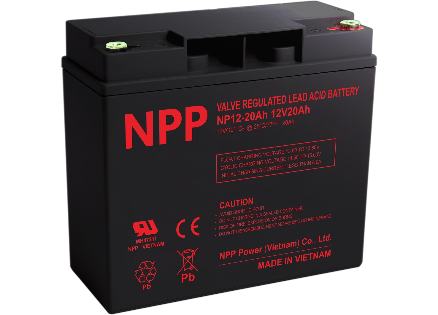 Akumulators 12V 20Ah T12(M5) Pb AGM