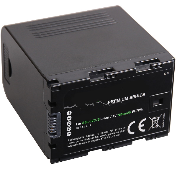 Akumulators (analogs) JVC SSL-75 (GY-HM600U, GY-HM650