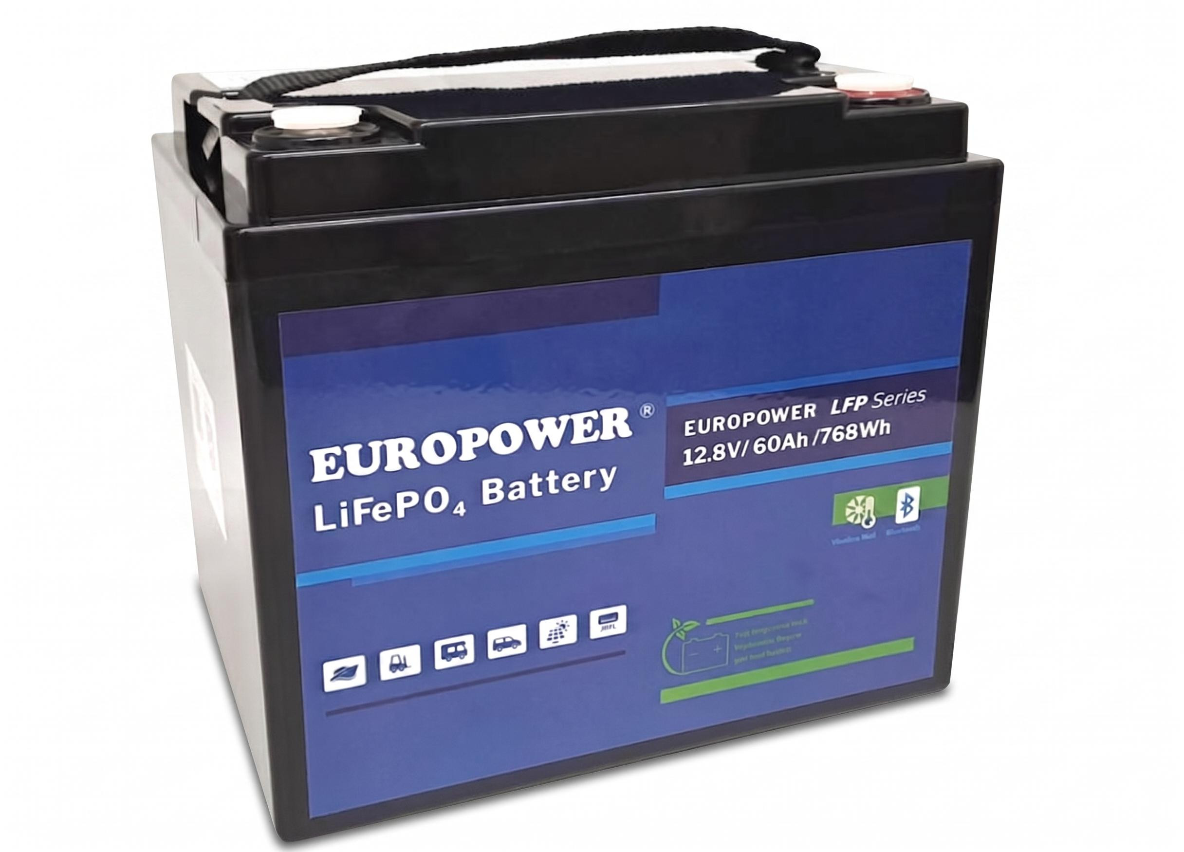Akumulators LiFePO4 EUROPOWER sērija LFP 12