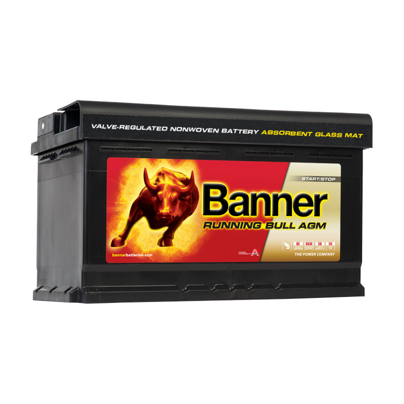 BANNER Akumulātors RUNNING BULL AGM 80Ah