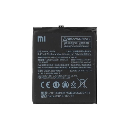 Akumulators Xiaomi BN34 (Xiaomi Redmi 5A)