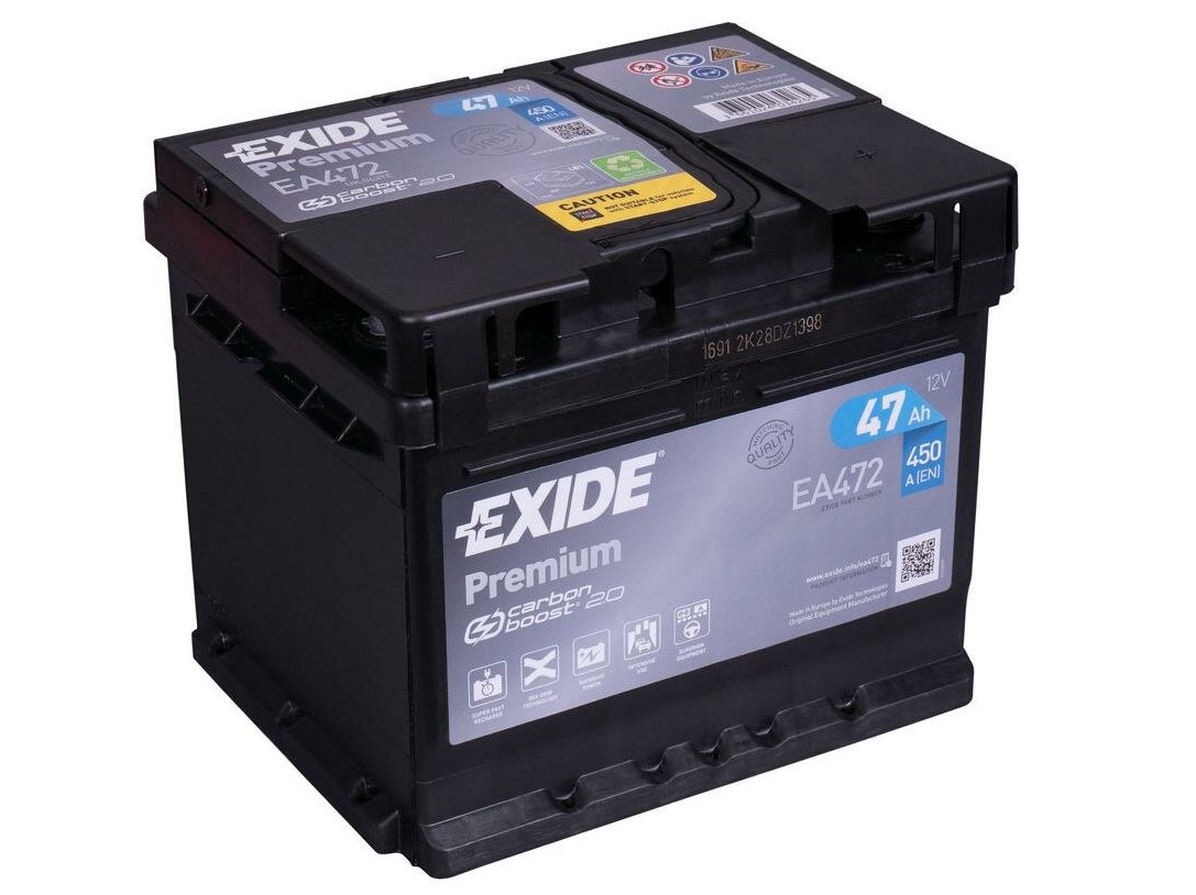 Akumulstors EXIDE PREMIUM EA472 12V 47Ah