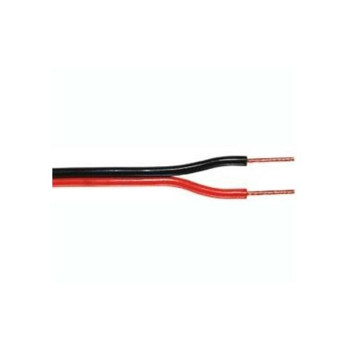 CABLETECH Akustiskais vads  2x0.75mm² melns/sarkans