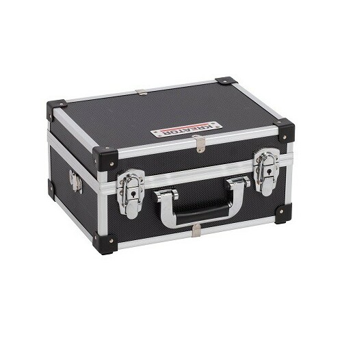 KREATOR Alumīnija instrumentu koferis 320x230x155mm, melns