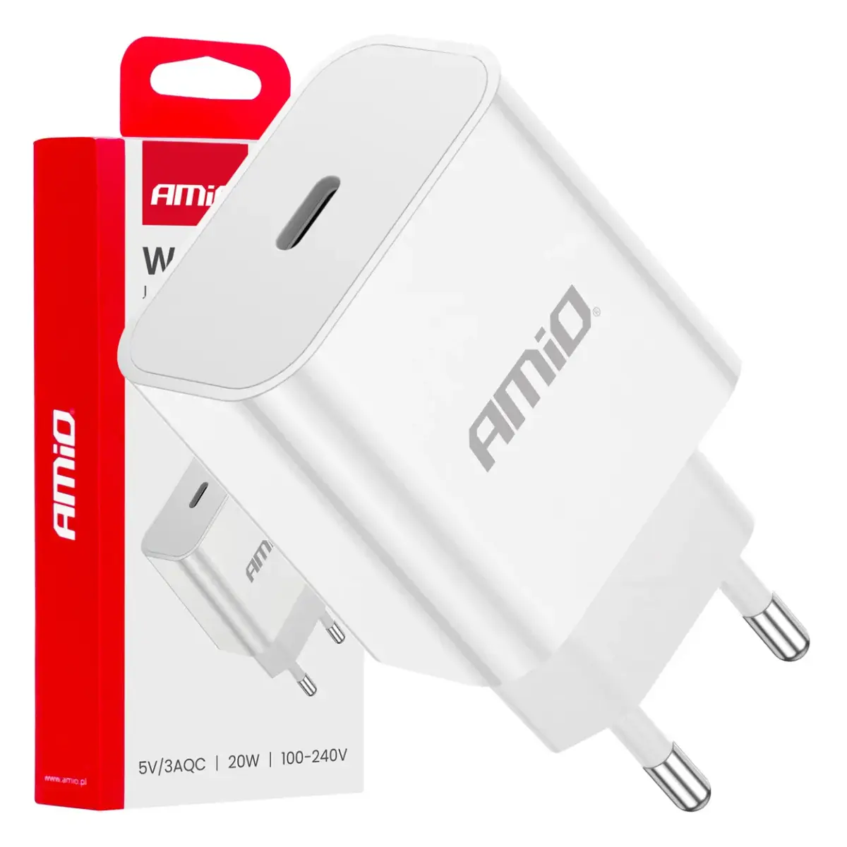 AMiO AMIO-03891 tīkla lādētājs | 20W