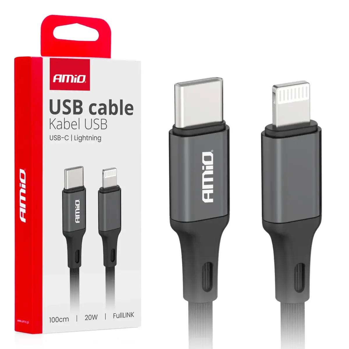 AMiO AMIO-03904 datu pārraides un uzlādes