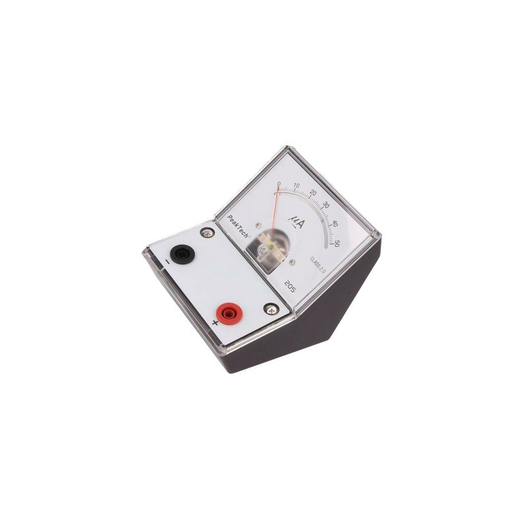 PEAKTECH Ammeter; 0.1÷50uA; 90x106x103mm; 2%