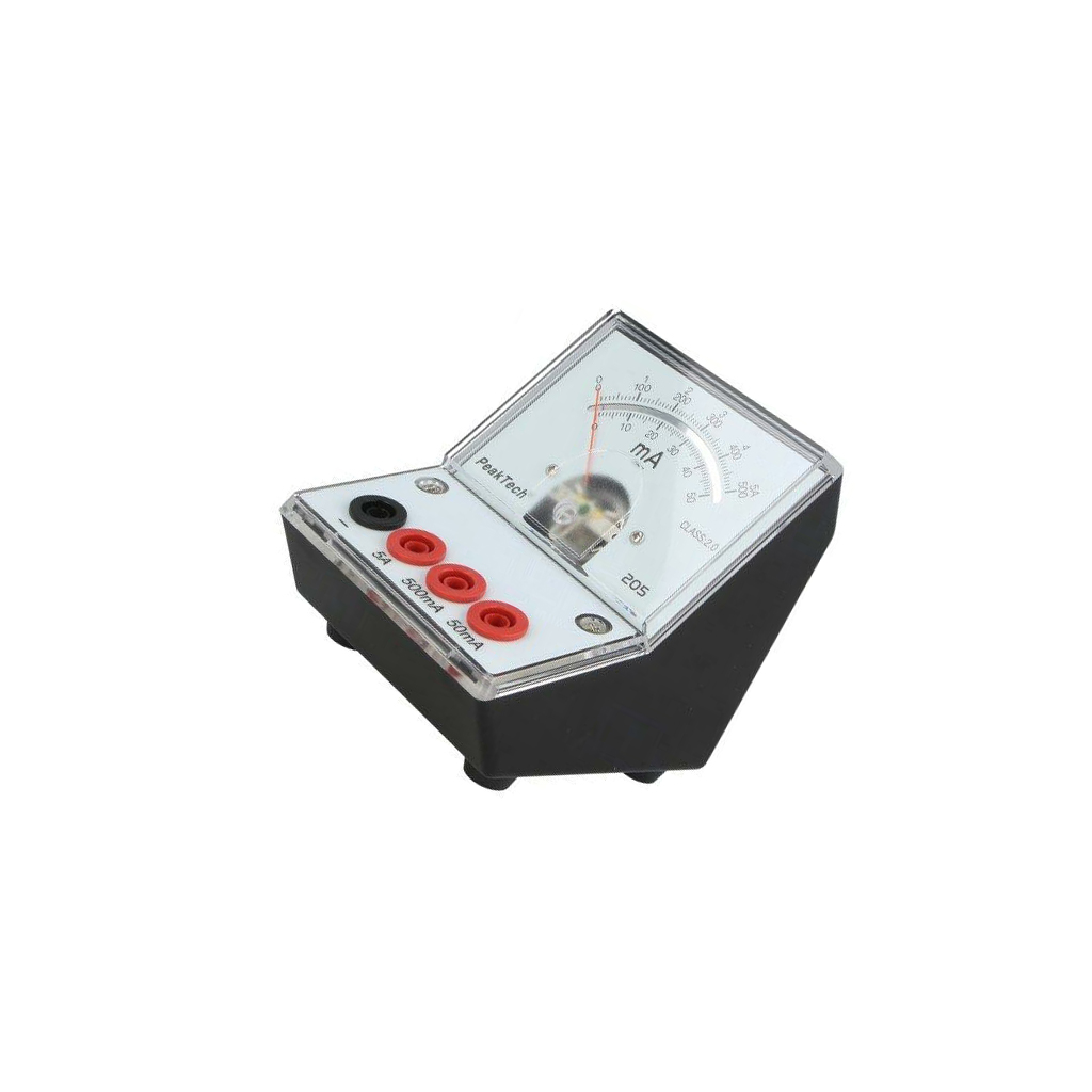 PEAKTECH Ammeter; 0÷50mA,500mA,5A; 90x106x103mm
