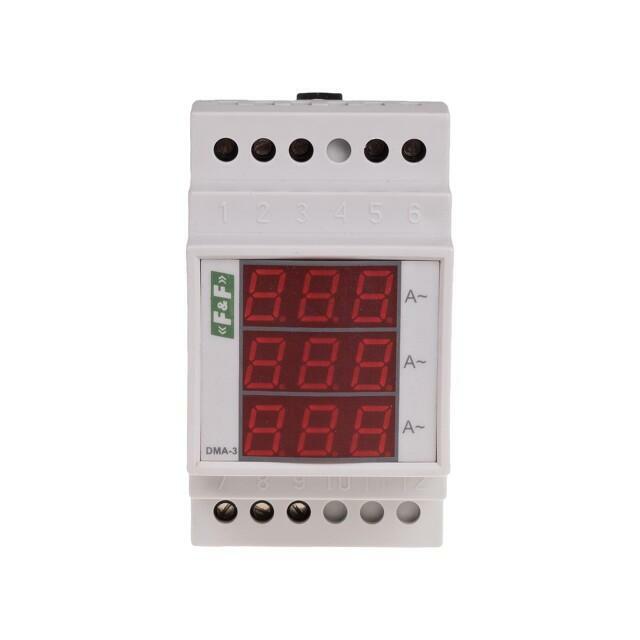 F&F Ammeter; digital,mounting; 0÷20A; for