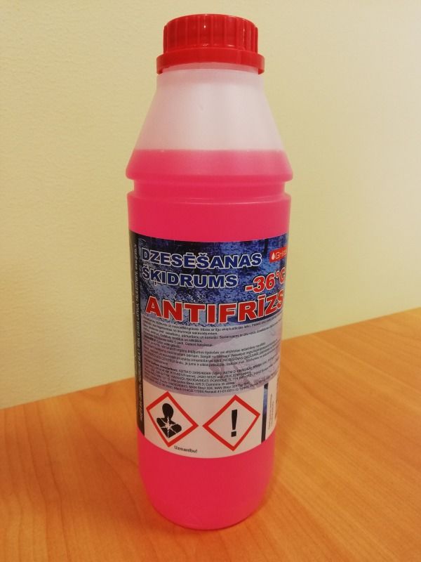 Antifrīzs sarkans - 36C° G12 1L