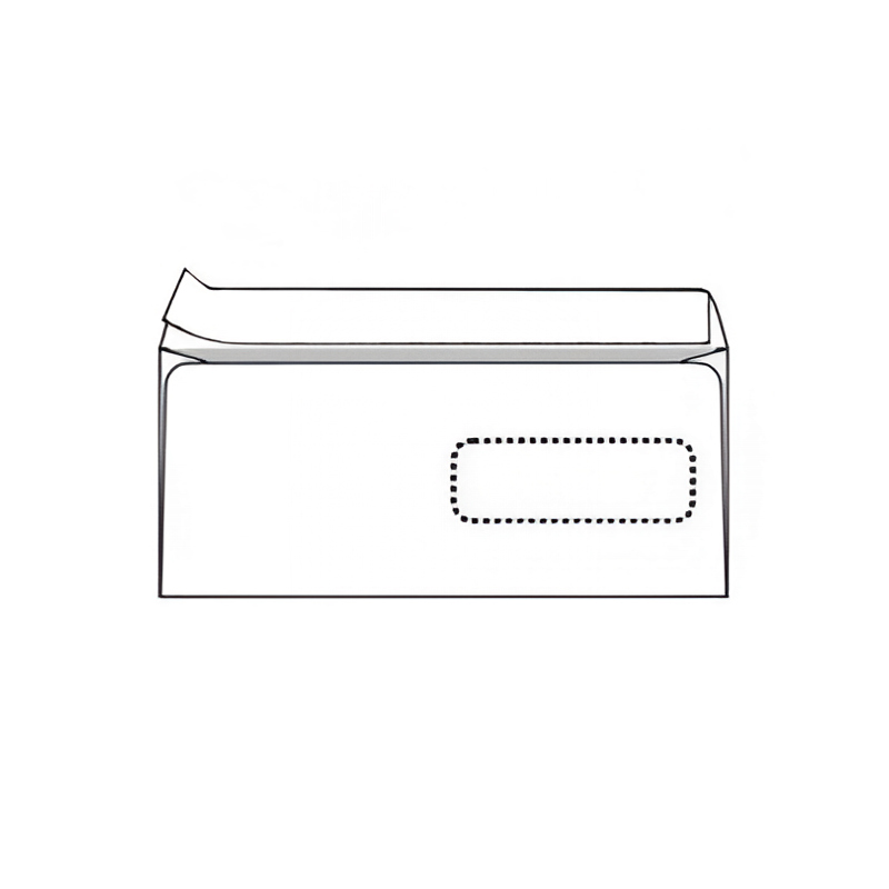 Aploksnes E65 DLHK 110x220mm ar logu
