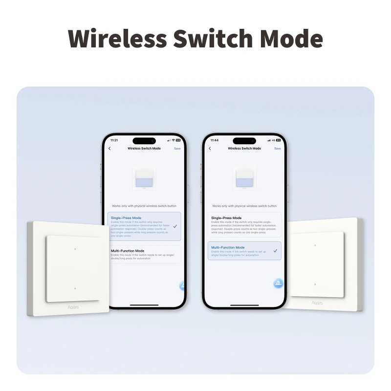Aqara Light Switch H2 Viedais Gaismas
