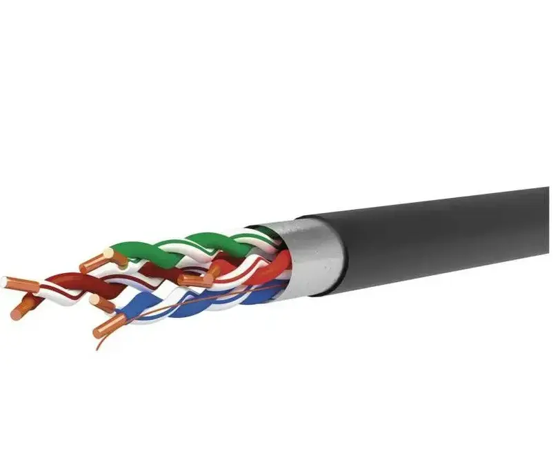 Āra F/UTP CAT5E kabelis 24AWG, melns