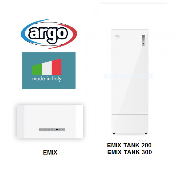ARGO EMIX siltumsūkņa karstā ūdens sagatavošanas