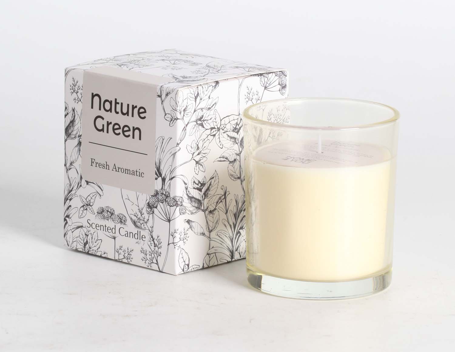 Aromatiska svece stikla NATURE GREEN H9