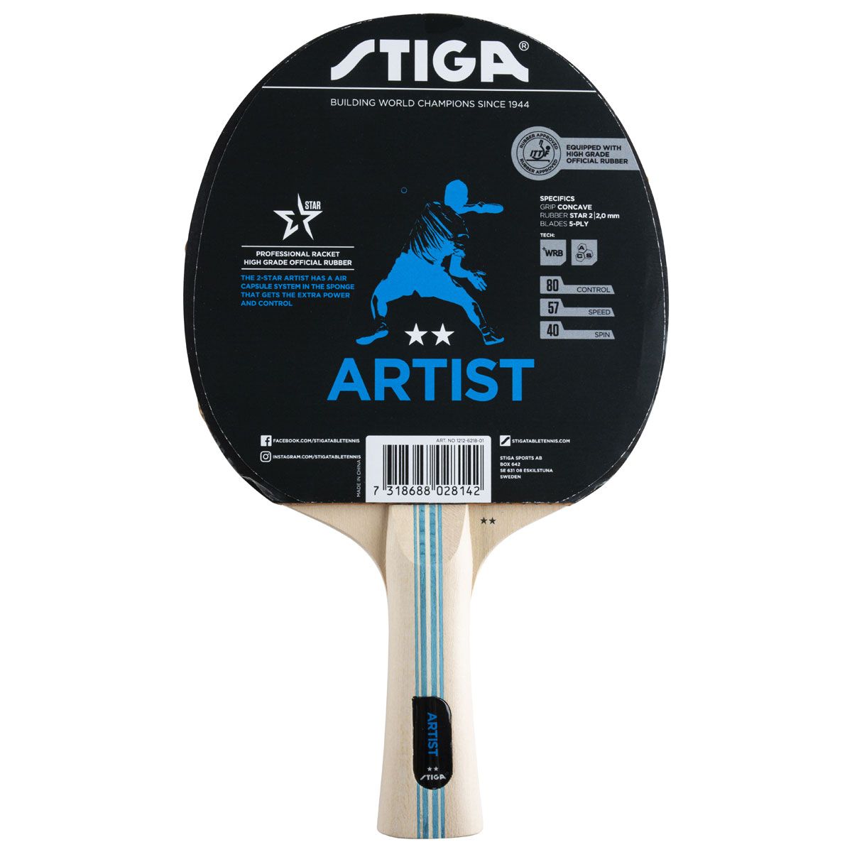 Artist WRB 2* (concave) galda tenisa
