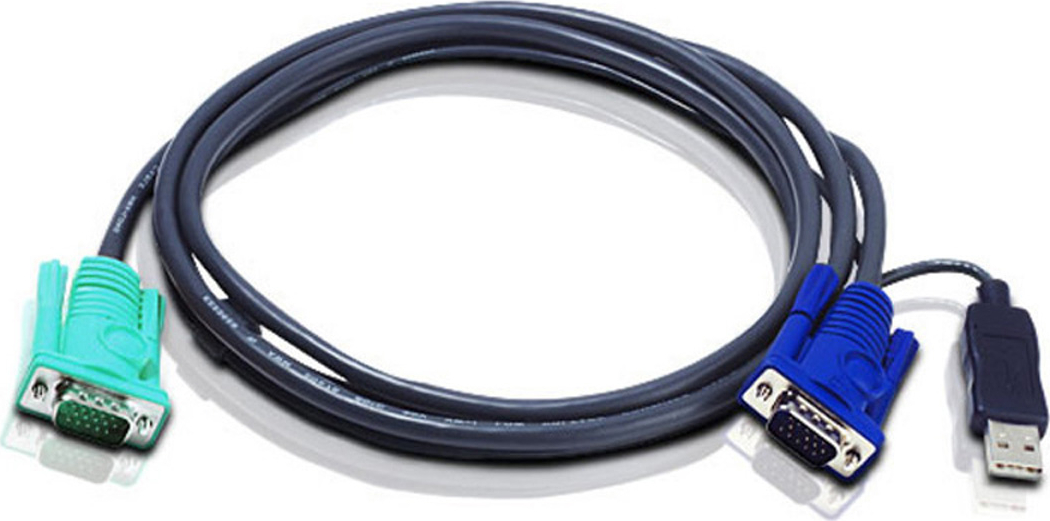 Aten 2L-5203U KVM-Kabel VGA USB, schwarz