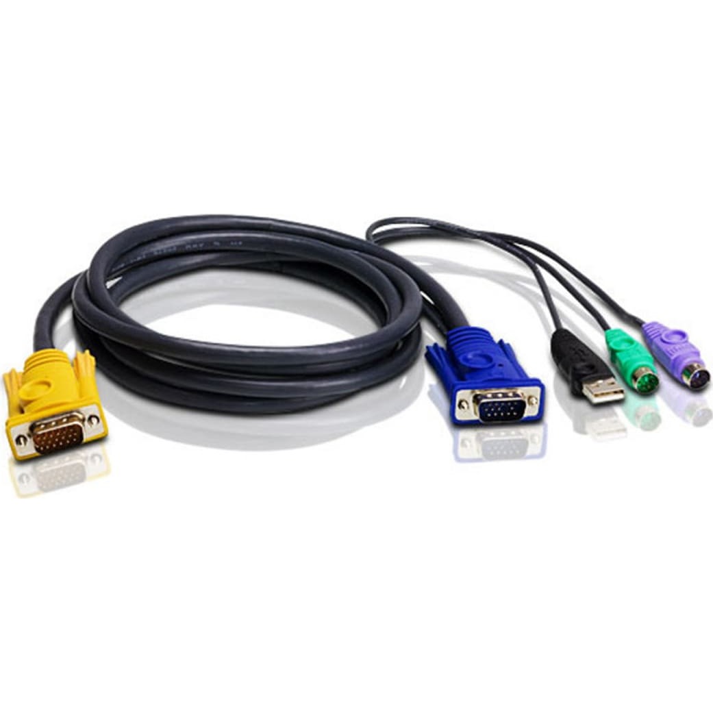 Aten 2L-5302UP PS/2 VGA Anschlusskabel, schwarz