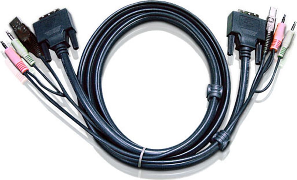 Aten 2L-7D02UD KVM Kabel DVI-D (Dual